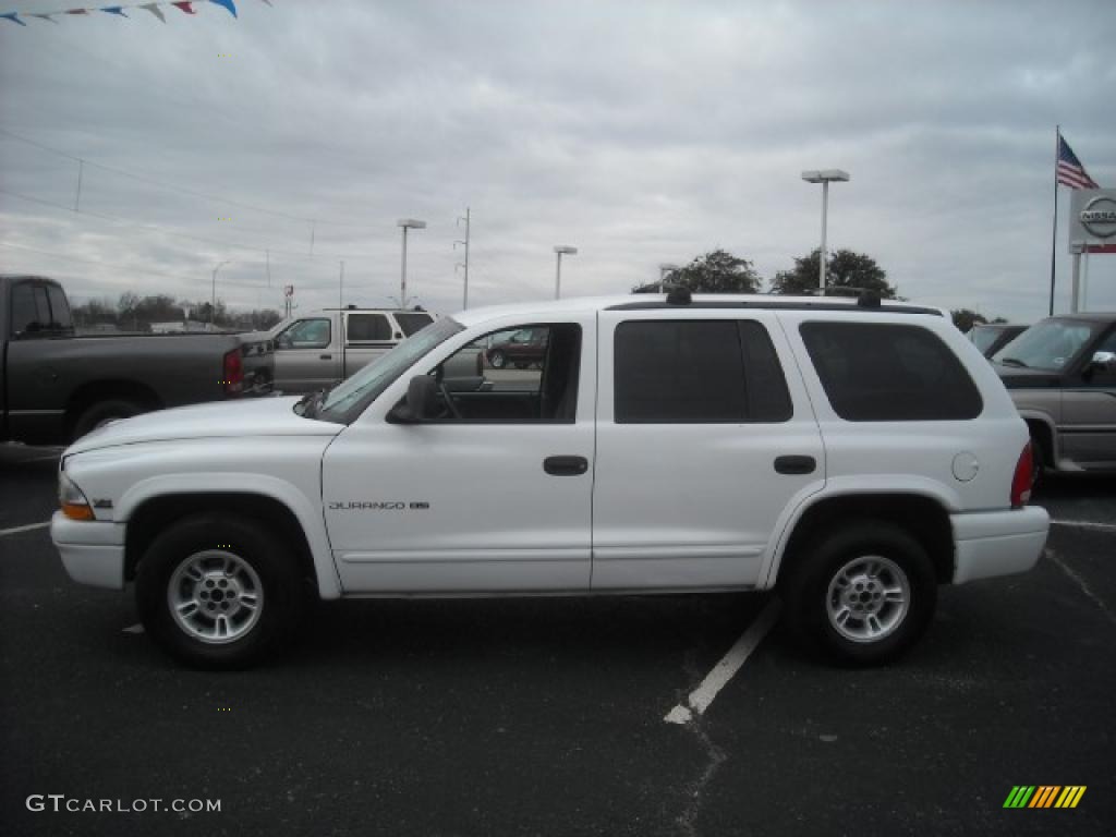 2000 Durango SLT - Bright White / Agate Black photo #1