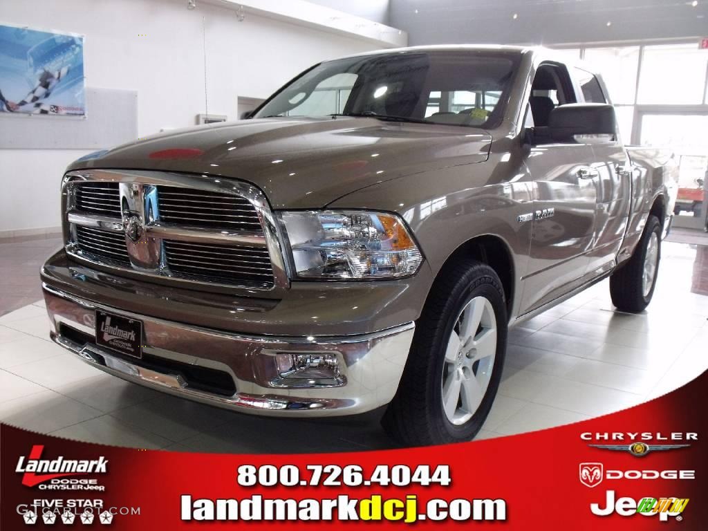 2010 Ram 1500 Big Horn Quad Cab - Austin Tan Pearl / Dark Slate/Medium Graystone photo #1