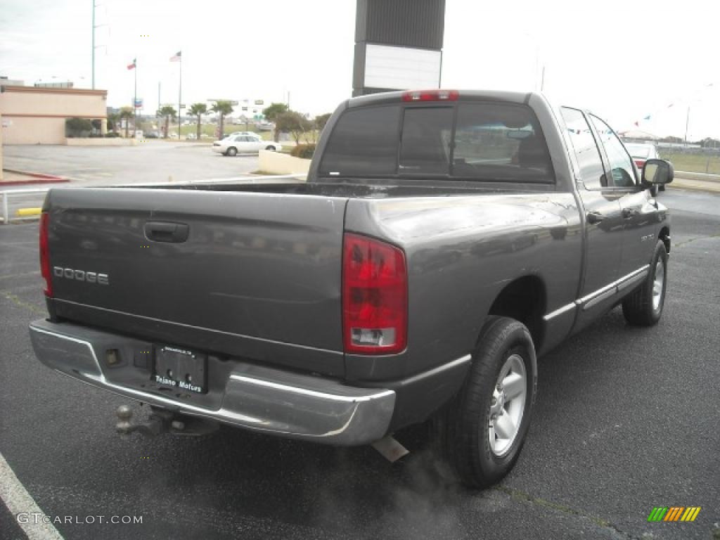 2002 Ram 1500 SLT Quad Cab - Graphite Metallic / Taupe photo #4