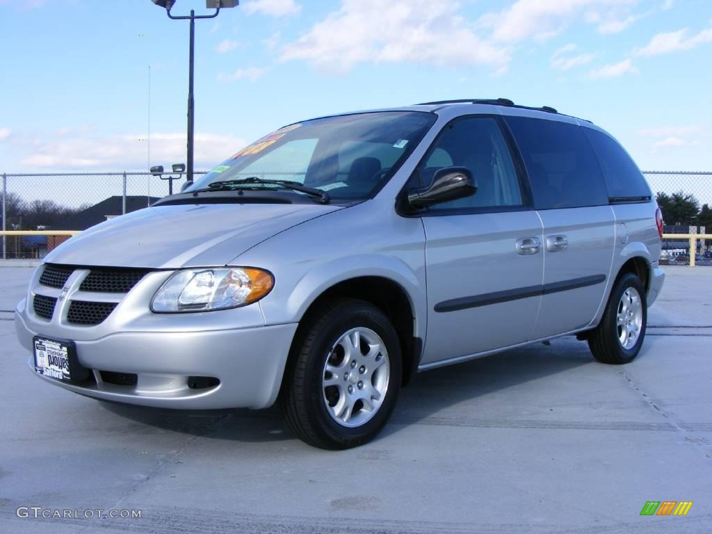 Bright Silver Metallic Dodge Caravan