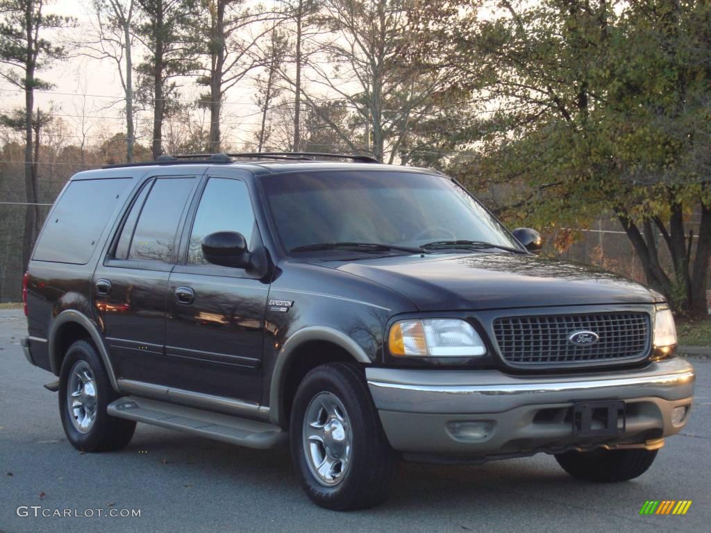 2000 Expedition Eddie Bauer - Black / Medium Parchment photo #1