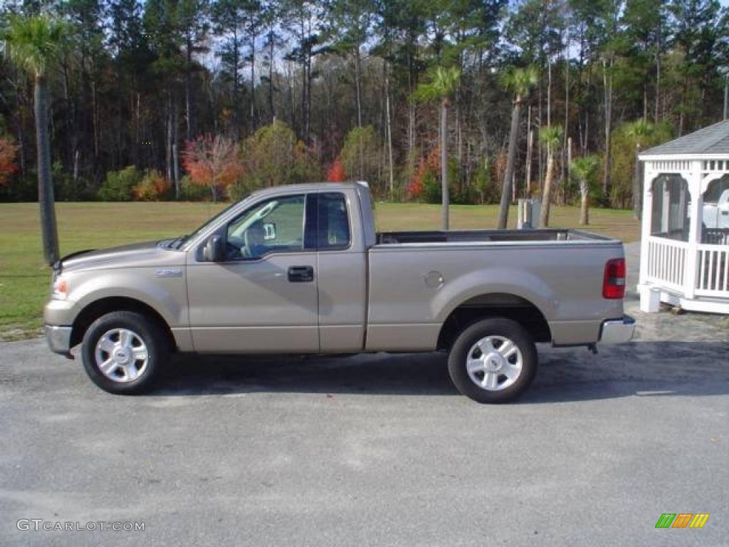 2004 F150 XLT Regular Cab - Arizona Beige Metallic / Tan photo #8