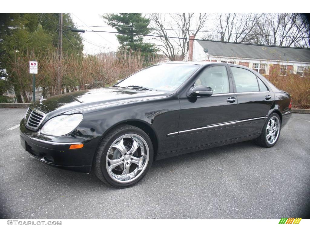 2000 S 430 Sedan - Black / Ash photo #1