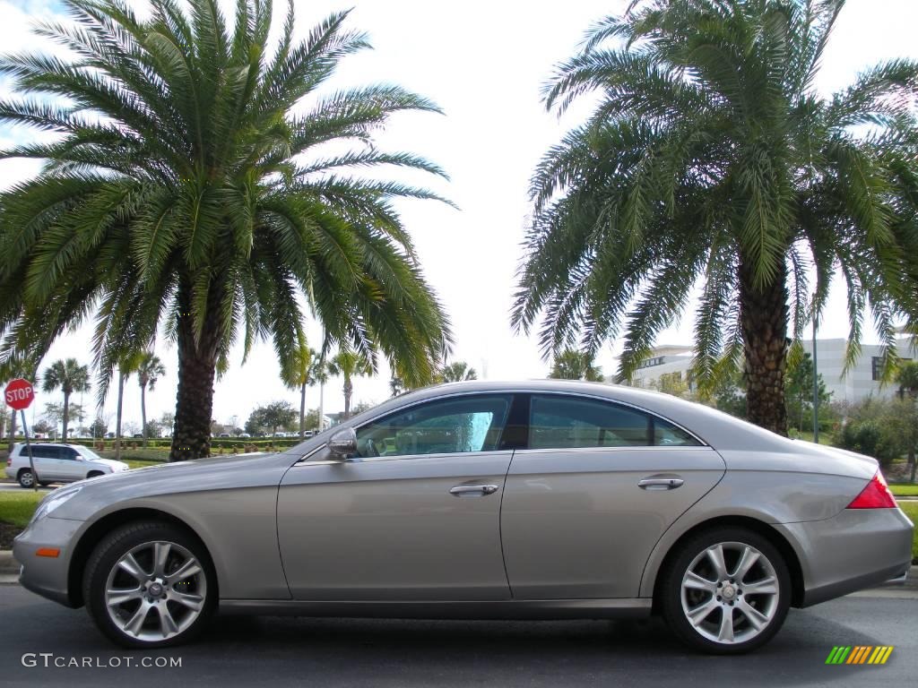 2008 CLS 550 - Pewter Metallic / Cashmere Beige photo #1