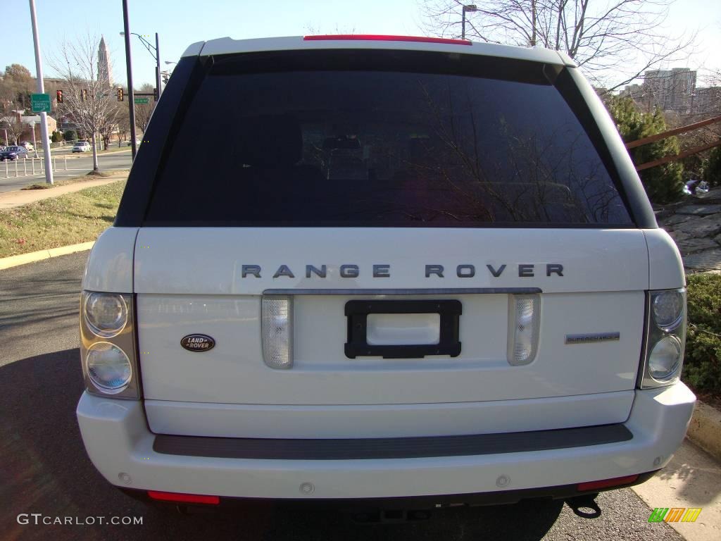 2007 Range Rover Supercharged - Chawton White / Sand/Jet photo #4
