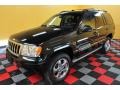 2004 Brillant Black Crystal Pearl Jeep Grand Cherokee Overland 4x4  photo #3