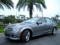 2010 Palladium Silver Metallic Mercedes-Benz C 300 Sport  photo #2