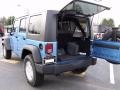 2010 Surf Blue Pearl Jeep Wrangler Unlimited Sport 4x4  photo #9