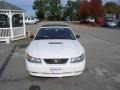 2002 Oxford White Ford Mustang V6 Convertible  photo #2