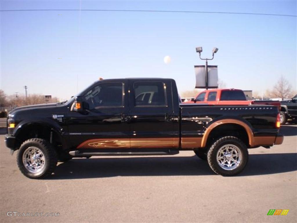 2008 F350 Super Duty Harley-Davidson Crew Cab 4x4 - Black / Black photo #1