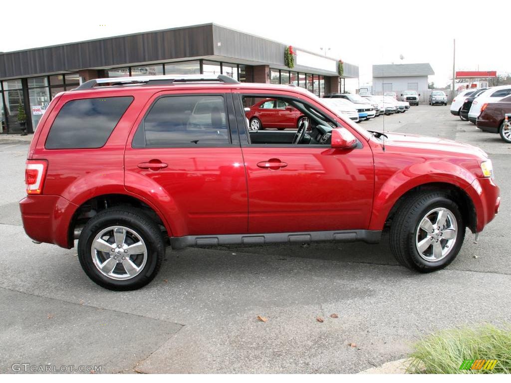 2009 Escape Limited V6 4WD - Sangria Red Metallic / Charcoal photo #4