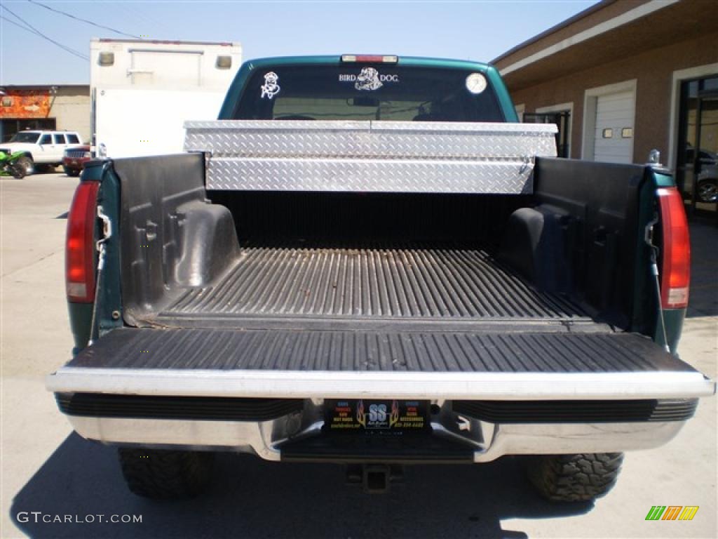 1995 Sierra 1500 SLE Extended Cab 4x4 - Forest Green Metallic / Dove Gray photo #9