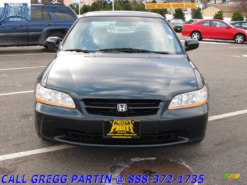 1999 Accord EX V6 Sedan - Dark Emerald Pearl / Ivory photo #4