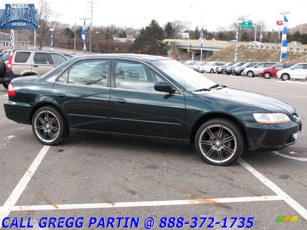 1999 Accord EX V6 Sedan - Dark Emerald Pearl / Ivory photo #6