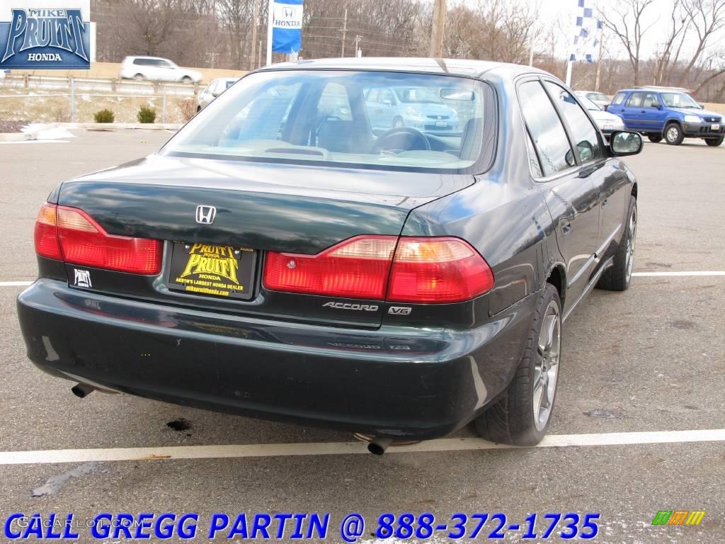 1999 Accord EX V6 Sedan - Dark Emerald Pearl / Ivory photo #7