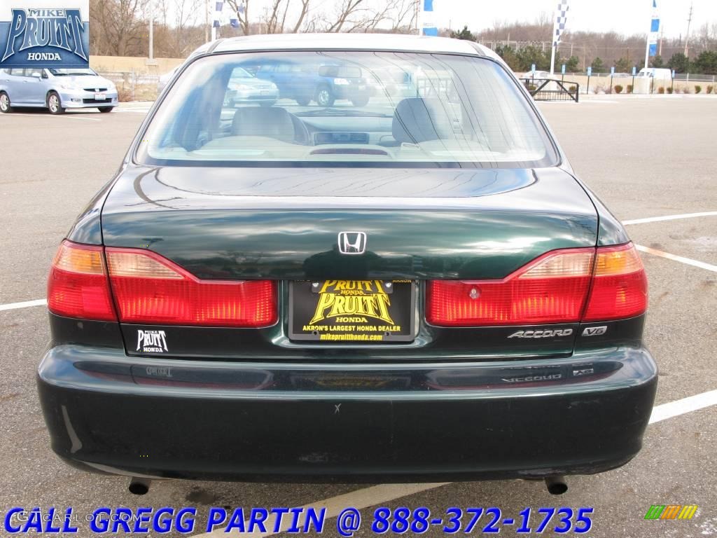 1999 Accord EX V6 Sedan - Dark Emerald Pearl / Ivory photo #8