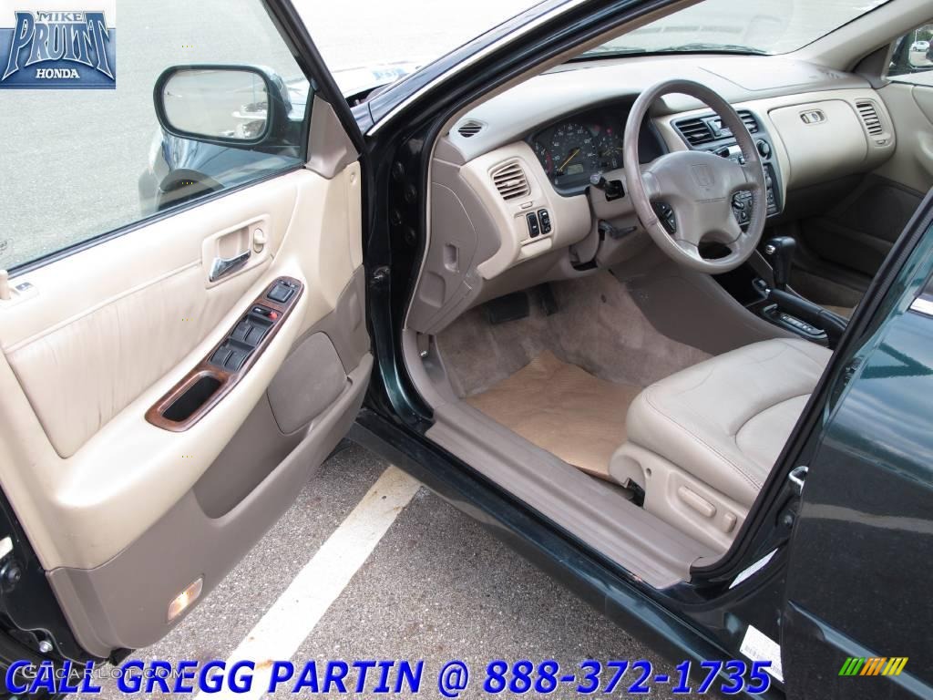 1999 Accord EX V6 Sedan - Dark Emerald Pearl / Ivory photo #10