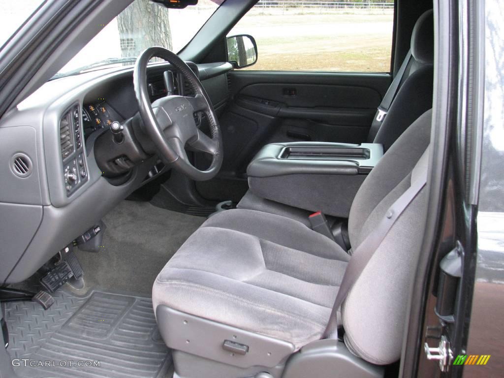 2005 Sierra 1500 SLE Extended Cab 4x4 - Carbon Metallic / Dark Pewter photo #7
