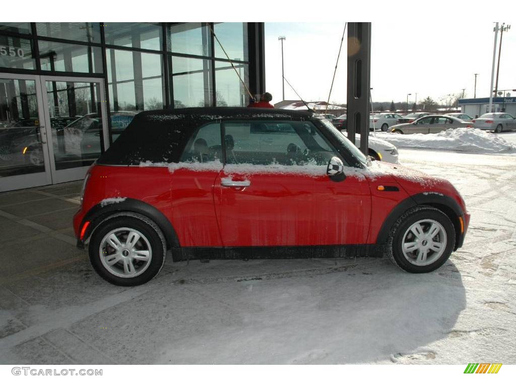 2007 Cooper Convertible - Chili Red / Carbon Black/Black photo #9