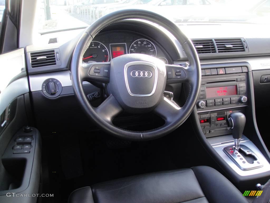 2008 A4 2.0T quattro Sedan - Brilliant Black / Black photo #12