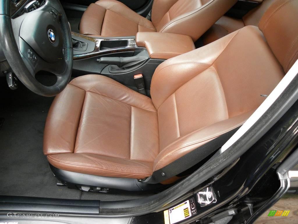 2006 3 Series 330i Sedan - Black Sapphire Metallic / Terra/Black Dakota Leather photo #8