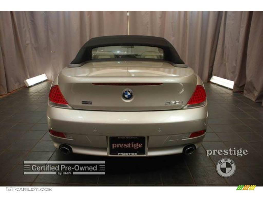 2006 6 Series 650i Convertible - Mineral Silver Metallic / Cream Beige photo #7