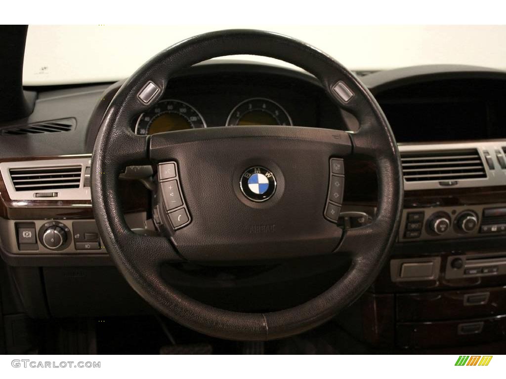 2007 7 Series 750Li Sedan - Black Sapphire Metallic / Cream Beige photo #14