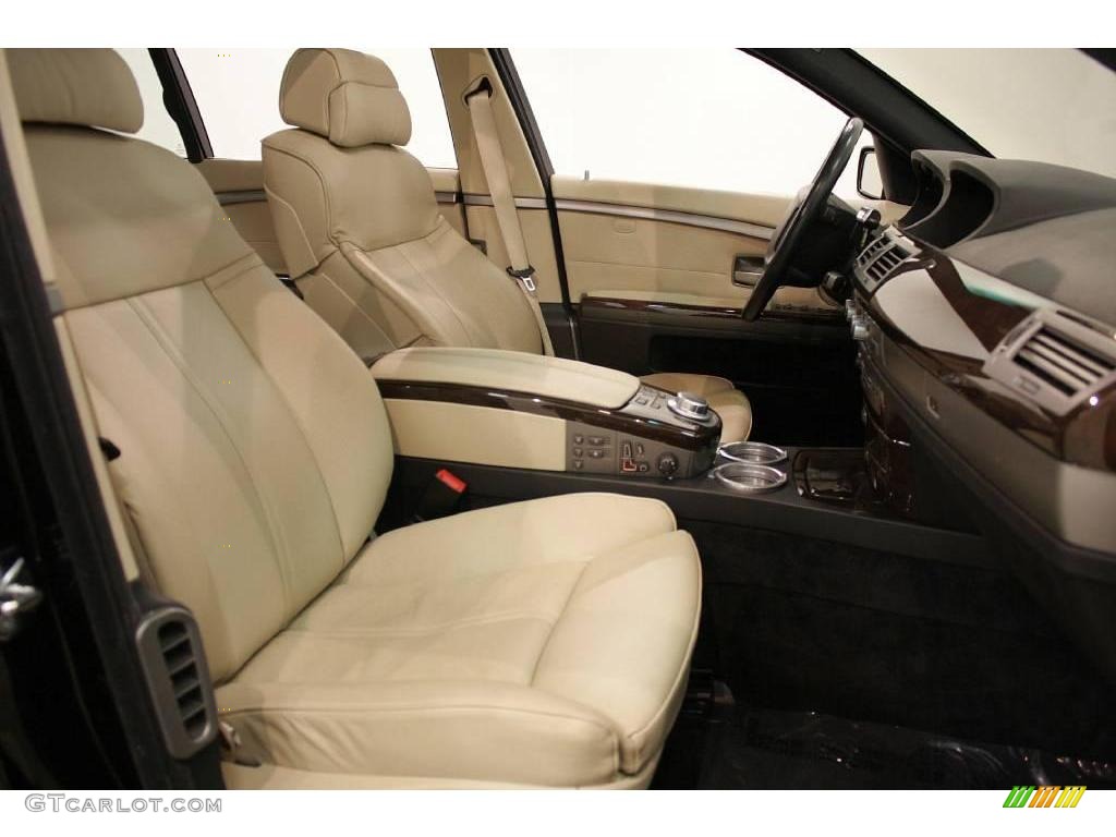 2007 7 Series 750Li Sedan - Black Sapphire Metallic / Cream Beige photo #21