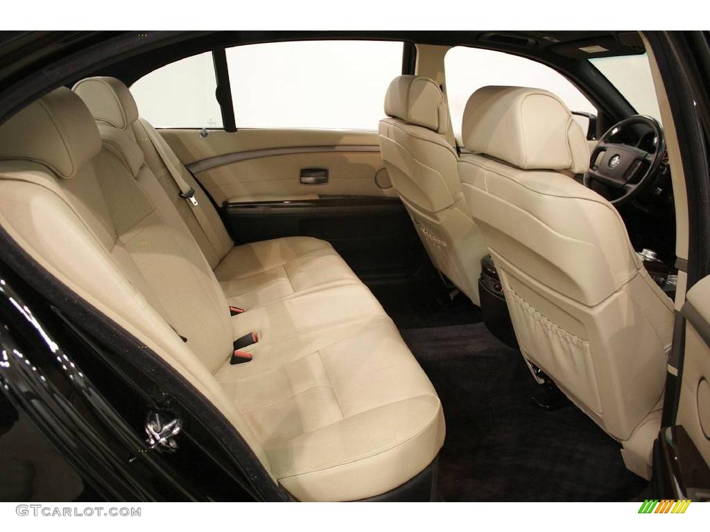 2007 7 Series 750Li Sedan - Black Sapphire Metallic / Cream Beige photo #23