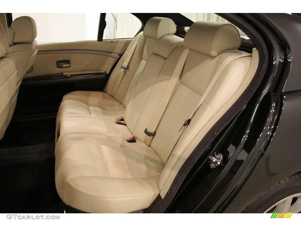 2007 7 Series 750Li Sedan - Black Sapphire Metallic / Cream Beige photo #24