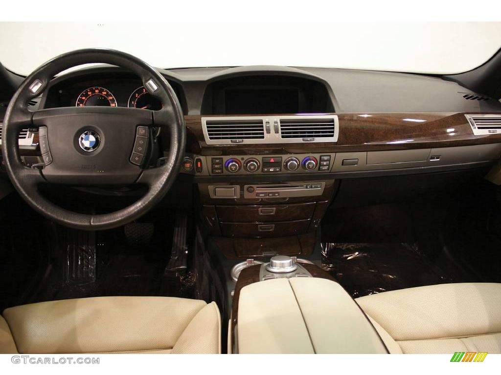 2007 7 Series 750Li Sedan - Black Sapphire Metallic / Cream Beige photo #25
