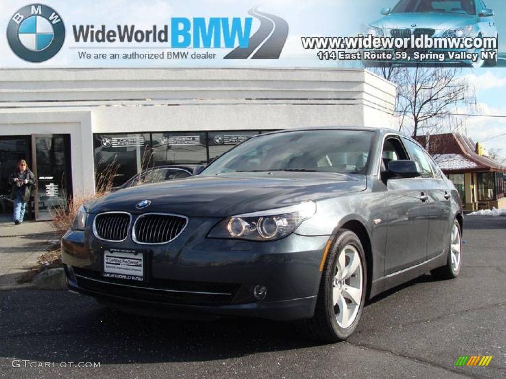 2008 5 Series 528i Sedan - Platinum Grey Metallic / Grey photo #1