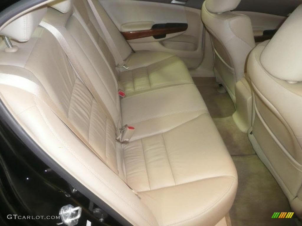 2009 Accord EX-L Sedan - Crystal Black Pearl / Ivory photo #19