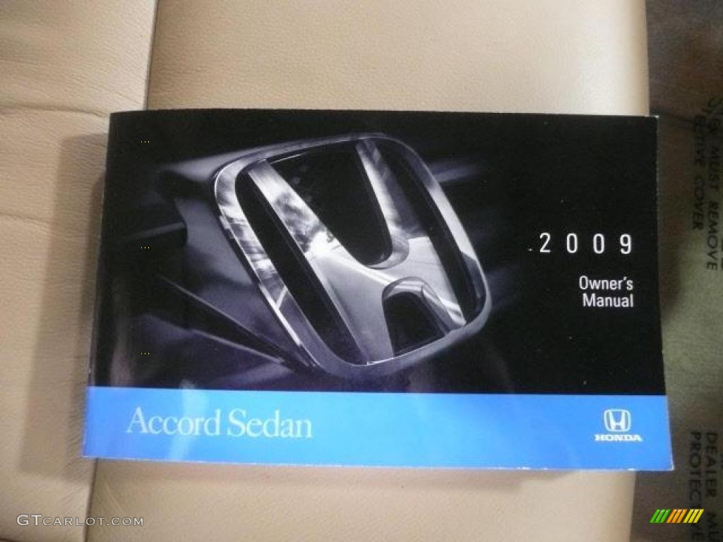 2009 Accord EX-L Sedan - Crystal Black Pearl / Ivory photo #24