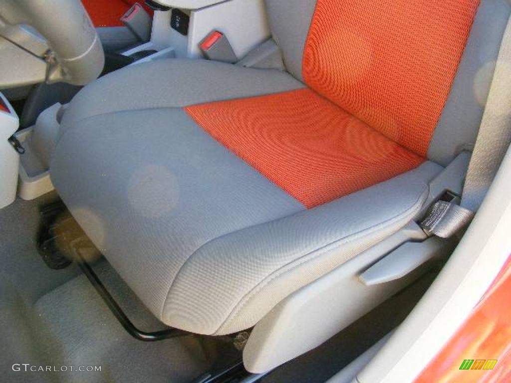 2007 Caliber R/T AWD - Sunburst Orange Pearl / Pastel Slate Gray/Orange photo #10