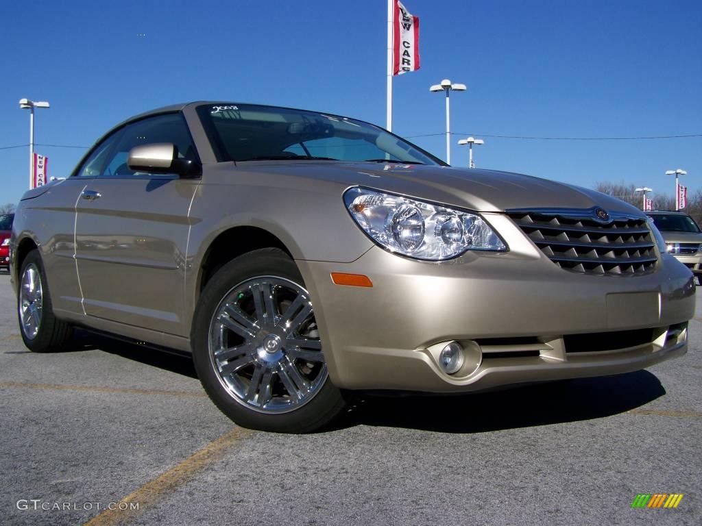 2008 Sebring Limited Hardtop Convertible - Linen Gold Metallic / Medium Pebble Beige/Cream photo #1