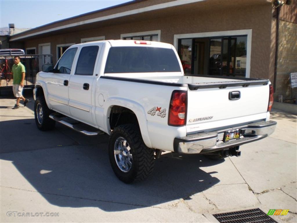 2006 Silverado 1500 LT Crew Cab 4x4 - Summit White / Tan photo #8