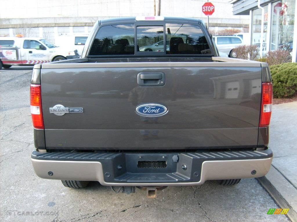 2005 F150 King Ranch SuperCrew 4x4 - Dark Stone Metallic / Castano Brown Leather photo #4