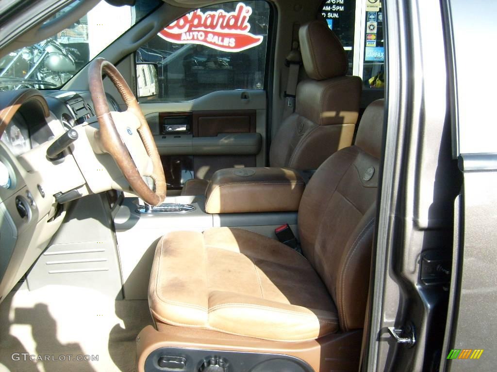2005 F150 King Ranch SuperCrew 4x4 - Dark Stone Metallic / Castano Brown Leather photo #9