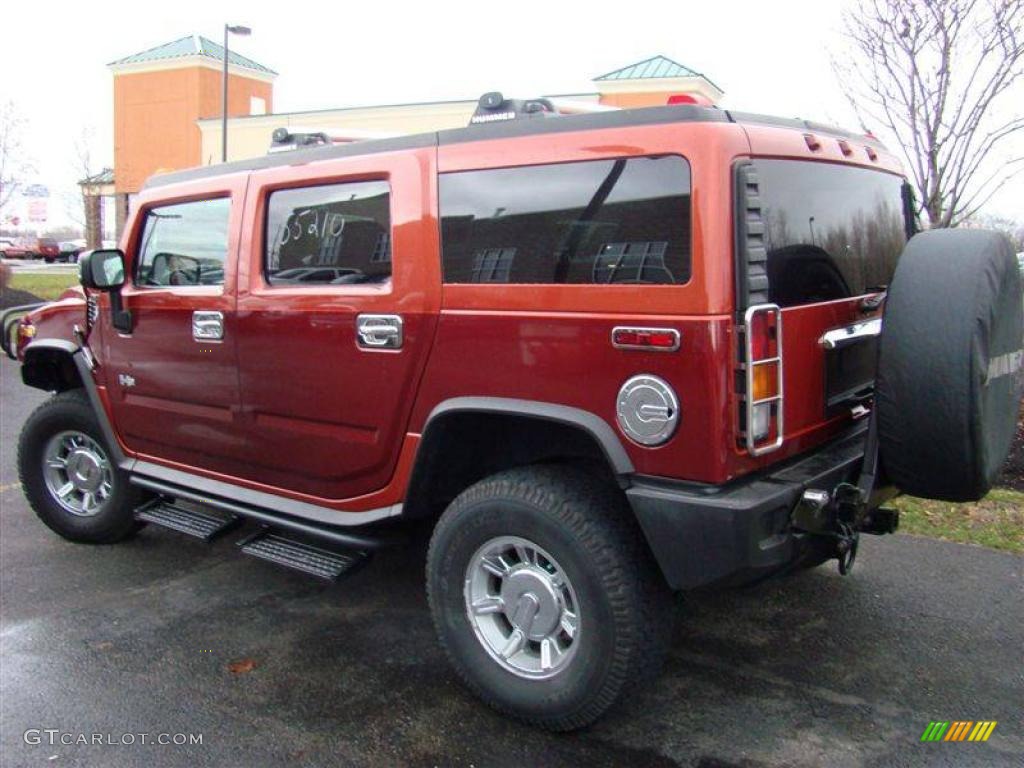 2003 H2 SUV - Red Metallic / Wheat photo #8