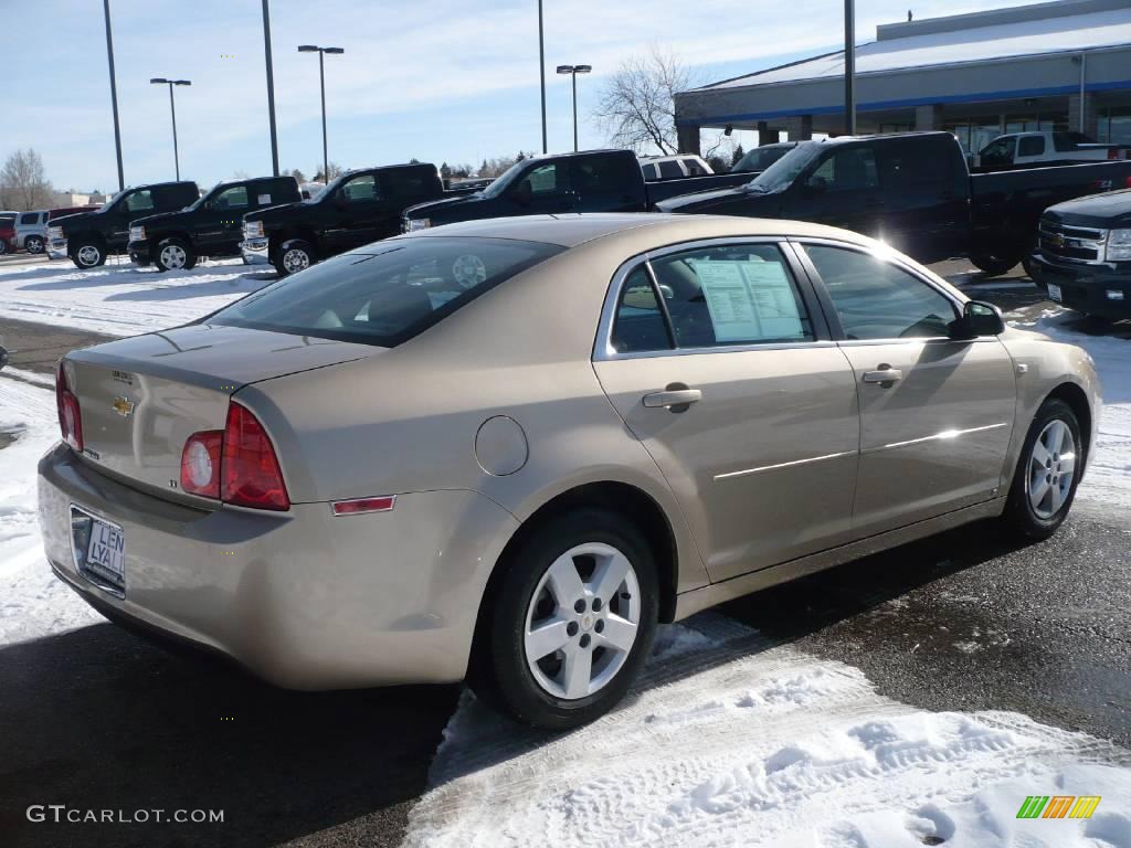 2008 Malibu LS Sedan - Sandstone Metallic / Cocoa/Cashmere Beige photo #17