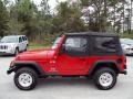 2006 Flame Red Jeep Wrangler X 4x4  photo #2