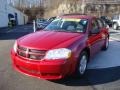 2009 Inferno Red Crystal Pearl Dodge Avenger SE  photo #8