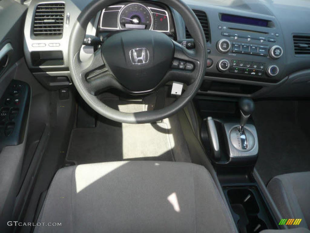 2007 Civic LX Sedan - Royal Blue Pearl / Gray photo #6