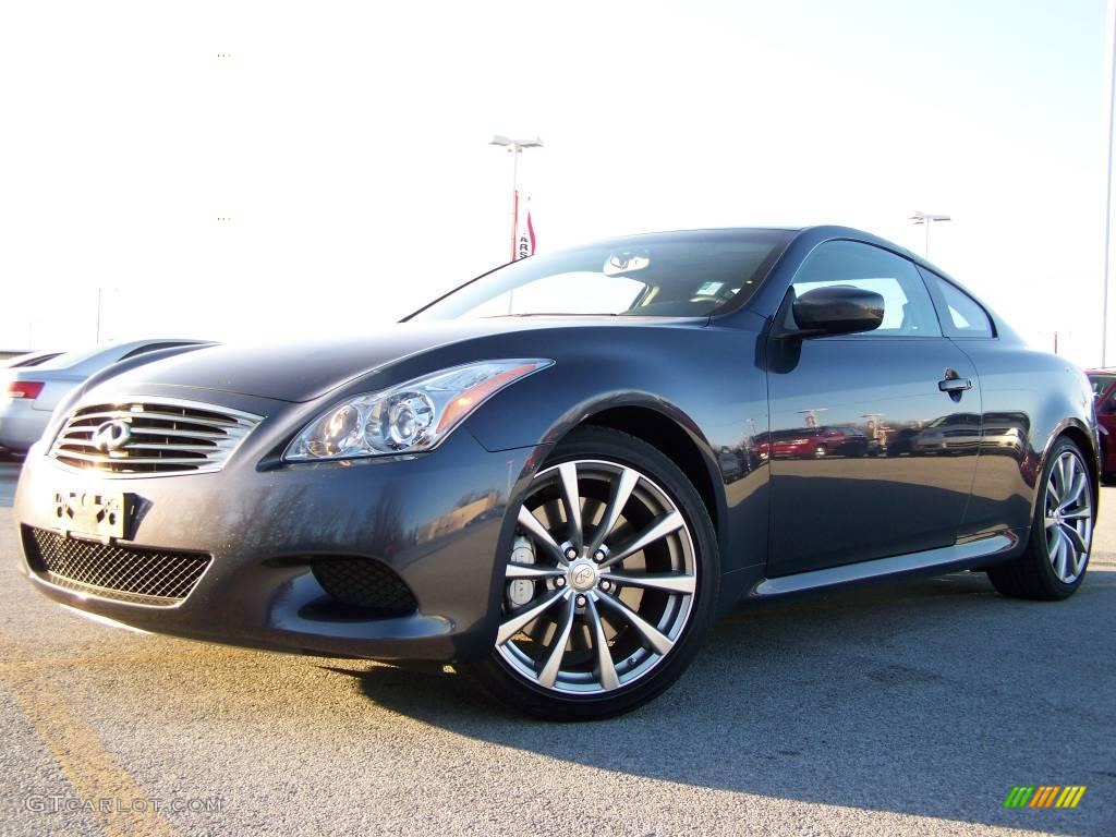 2008 G 37 S Sport Coupe - Blue Slate Metallic / Graphite photo #5