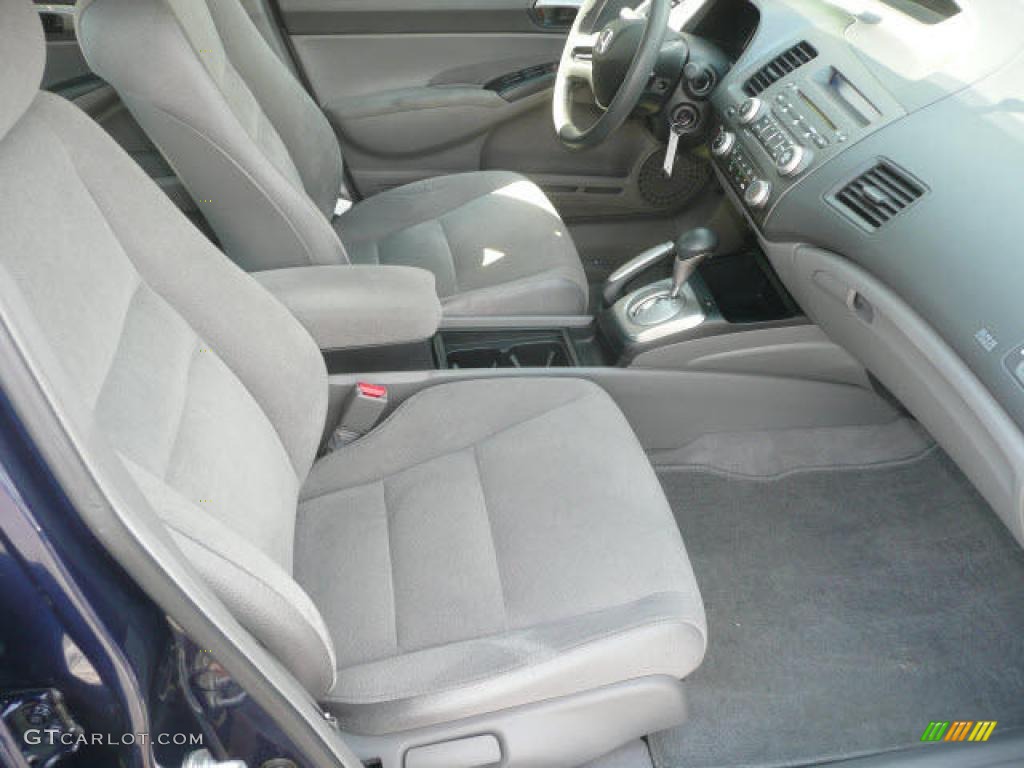 2007 Civic LX Sedan - Royal Blue Pearl / Gray photo #23