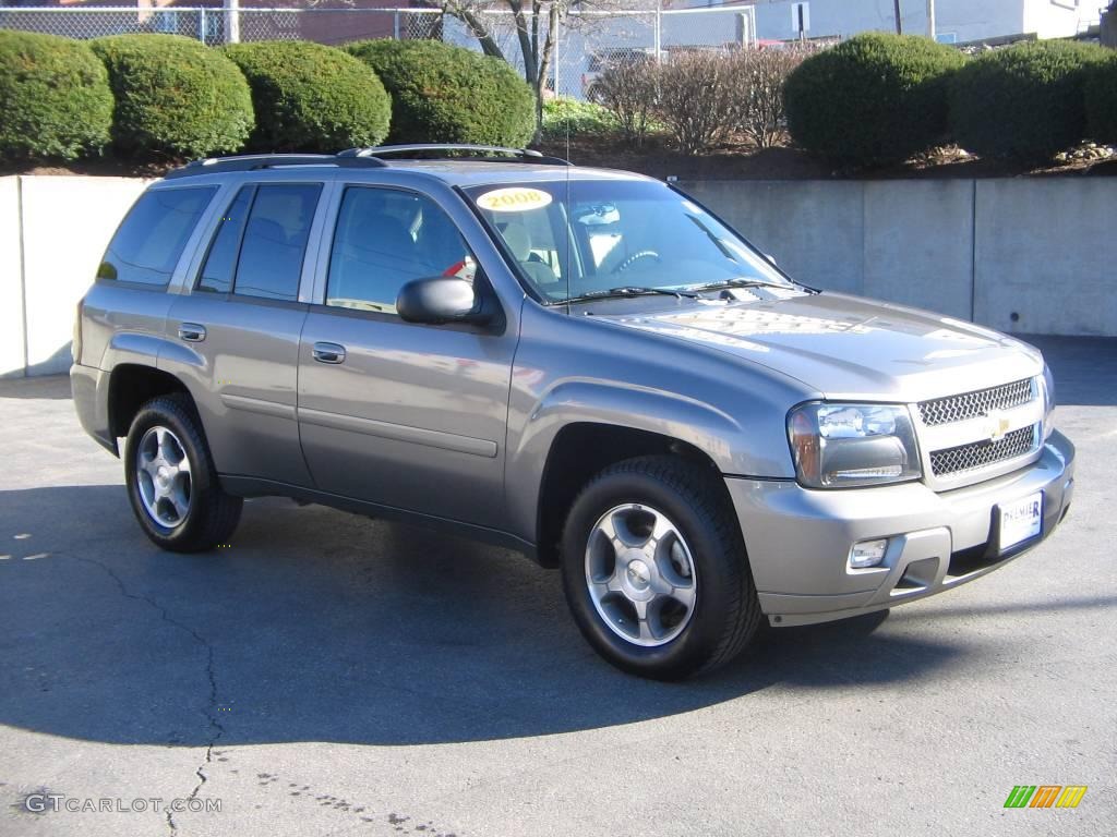 2008 TrailBlazer LT 4x4 - Graystone Metallic / Light Gray photo #18