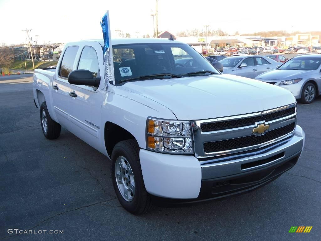 2009 Silverado 1500 LT Crew Cab - Summit White / Ebony photo #12