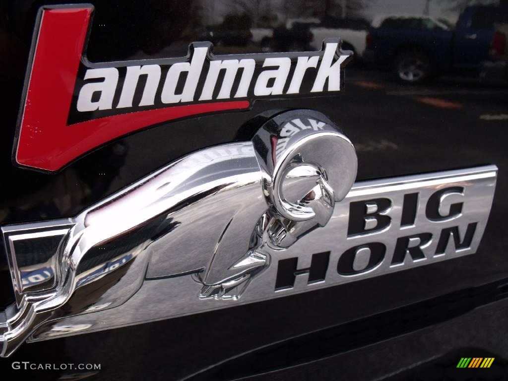 2010 Ram 1500 Big Horn Crew Cab - Brilliant Black Crystal Pearl / Dark Slate/Medium Graystone photo #9