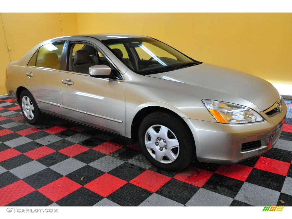 2007 Accord LX Sedan - Desert Mist Metallic / Ivory photo #1